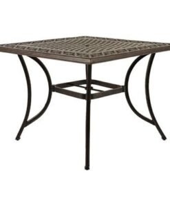 Alternative view of 4-Seater Table -Humburg Style-100×100×74CM-Aluminum-1Year