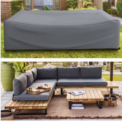 Protection Cover for Bryden L-Shape Corner Sofa - L265 x W265 x H70cm - Grey - Image 2