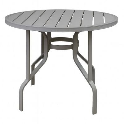 4-Seater Table -Cologne Style-φ93×74CM-Aluminum-Grey- 1Year - Image 2