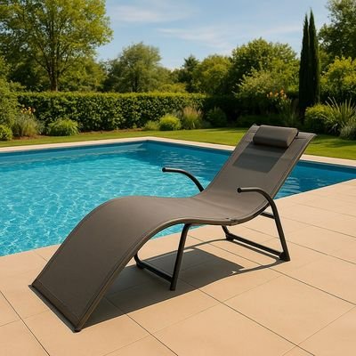 Sun lounger- U shape/770506Model-113×25×67CM-Aluminum - Image 2