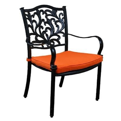 Arm Chair -Santorini Style-60x62x92Cm-Aluminum-1Year - Image 2