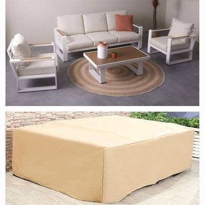 Outdoor Protection Cover for Croma Sofa Set - 5 Seater - L300 x W180 x H80cm - Beige - Image 3
