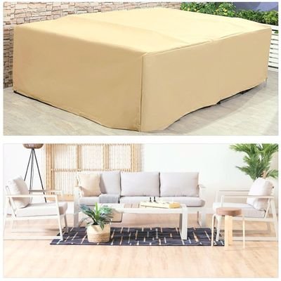 Protection Cover For Roma 5-Seater Outdoor Sofa - L320 x W180 x H80cm - Beige - Image 2