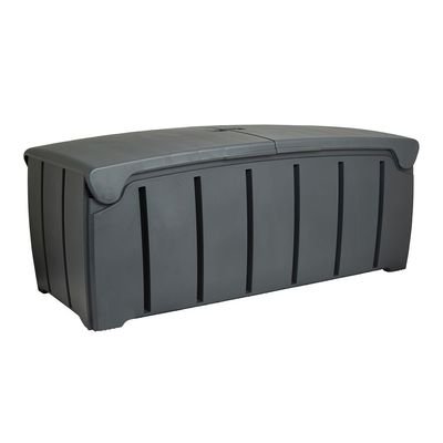Strata Garden Storage Box, HTC-STR-754, 300 Liters, Black, 115 X 55 X 60 Cm, 300 L - Image 2