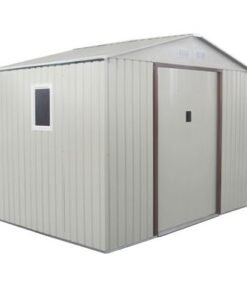 Alternative view of CamelTough Outdoor Metal Storage Shed, 9.1X6.3 feet, Garden Metal Shed Beige, CT-641
