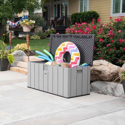 Lifetime Deck Box 150 Gallon (567.8 Litres), 150.2L x 71.8W x 70H cm 10-Year Limited Warranty, LFT-60362. - Image 3