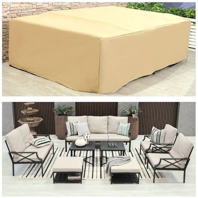 Protection Cover for Torino 7-Seater Sofa Set - L320 x W250 x H85cm - Beige - Image 2