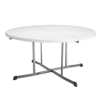 Lifetime 60 Inch, Round Commercial, Fold-in-Half Table,10 Year Limited warranty, White Granite Colour, LFT-5402 - Image 2