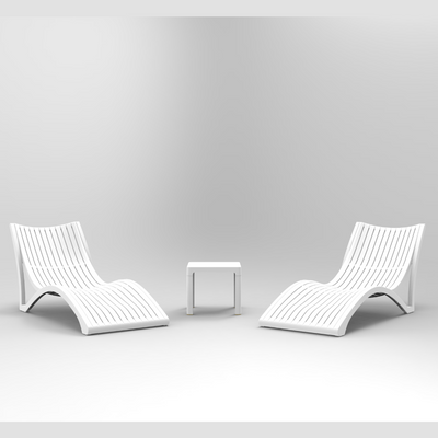 Modern Outdoor Luxury Sun Lounger – Stylish & Weatherproof, Premium PP with Fiberglass Reinforcement, 176x73x74CM, White - Image 4