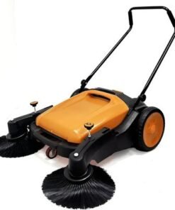 Alternative view of Walk-Behind Outdoor Hand Push Sweeper - 10.5 Gallon Capacity, 31" Sweeping width, Sweeps up to 30,000 ft²/Hour,