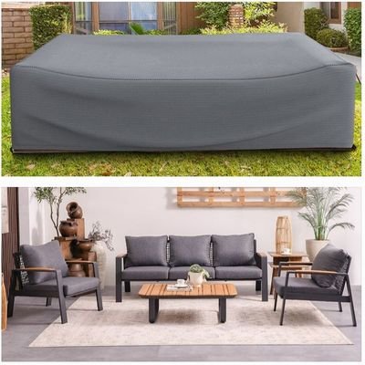 Protection Cover for Baily 5-Seater Outdoor Sofa - L300 x W180 x H75cm - Grey - Image 2