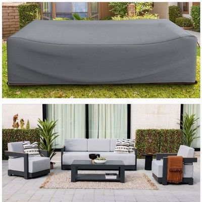 Protection Cover for Jessica 5-Seater Sofa - L310 x W180 x H70cm - Grey - Image 2
