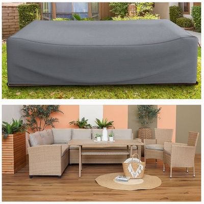 Protection Cover for Albany 8 Seater Garden Sofa - L280 x W190 x H95cm - Grey - Image 2