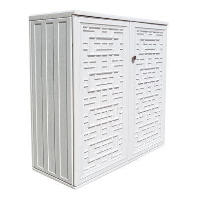 CamelTough Heavy Duty 233 Litre HDPE Storage Cabinet 87L x 38W x 92H cm with Door and 2 Shelves 1-Year Warranty, HTC-CT-637 - Image 2
