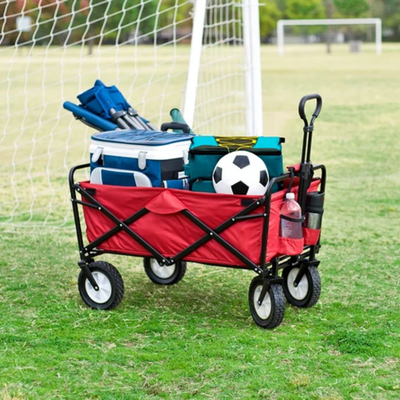 Folding Cart Stroller Red 73x42x25centimeter - Image 2