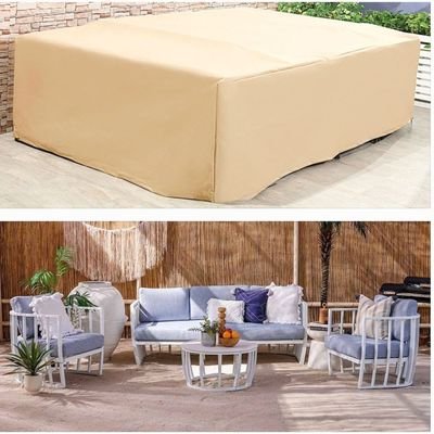 Protection Cover for Kennet 5-Seater Sofa Set - L260 x W170 x H75cm - Beige - Image 2