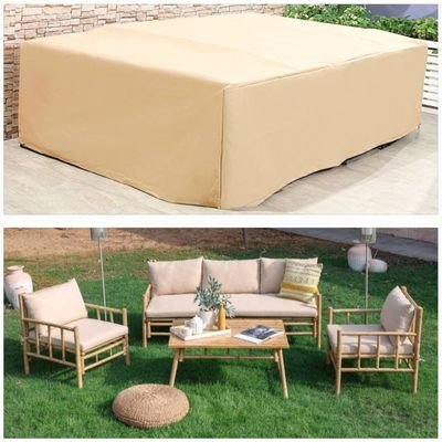 Protection Cover for Gale 5-Seater Wooden Sofa - L280x W160 x H80cm - Beige - Image 2