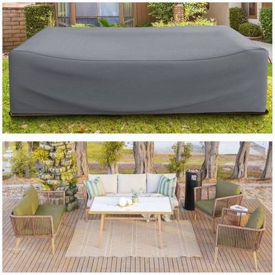 Protection Cover for Zoya 7-seater Sofa Set - L330 x W250 x H75cm - Grey - Image 2