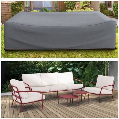 Protection Cover for Cherry 5-Seater Sofa Set - L260 x W180 x H75cm - Grey - Image 2