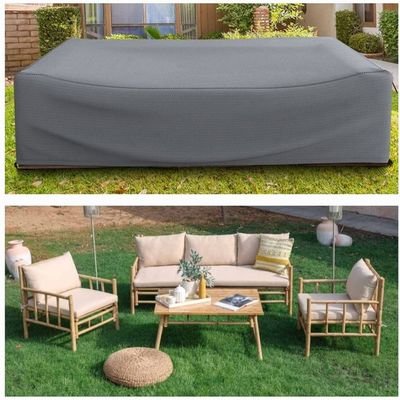 Protection Cover for Gale 5-Seater Wooden Sofa - L280x W160 x H80cm - Grey - Image 2