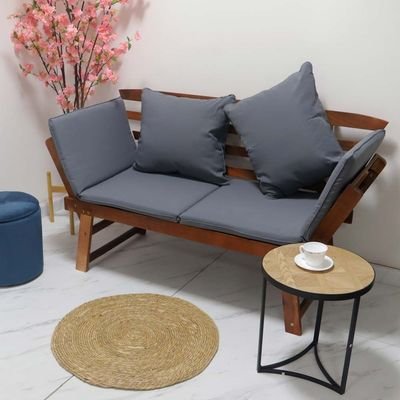 Solid Acacia Wood Chair Outdoor - Image 4