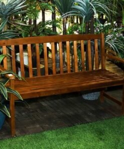 Alternative view of Solid Wood Harmony Bench Seat 3 Person Seating
