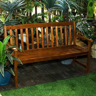 Solid Wood Harmony Bench Seat 3 Person Seating - Image 2