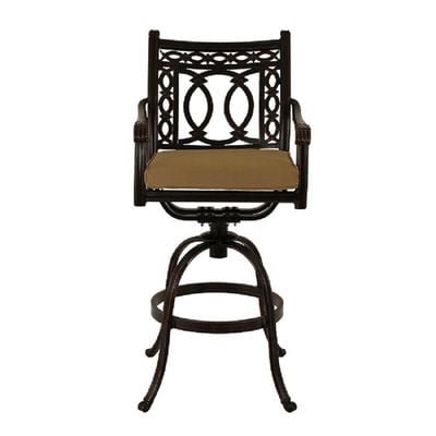 Swivel Bar Chair -Philadelphia Style-61x54x122Cm-Aluminum-1Year - Image 2
