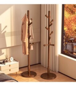 Arabest Wooden Coat Rack Free Standing Coat Stand With 8 Hooks Sturdy Kids Coat Tree Easy To Assemble For Entryway Home Office Jackets Hat Purse - Image 4