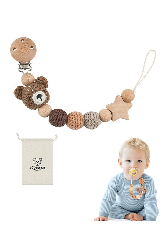 Sweet Life Pacifier Clip, Cute Animal Pacifier Holder Clip for Boys and Girls, Most Pacifiers, Baby Teethers, Baby Shower and Baby Essentials
