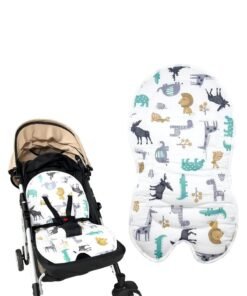 Captaintech Universal Baby Seat Pad Liner, Breathable Stroller Mat Ultra-Soft Infant Car Seat Cushion Comfortable Toddler Seat Cushion Pad Baby Carriage Cushion Liner
