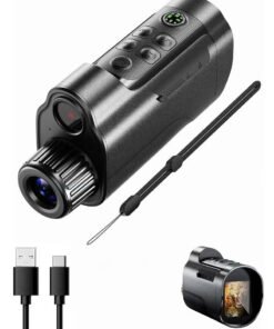 MOCOM 10X Digital Zoom Night Vision Monocular with 2" HD Screen – 2624FT Range, 12MP Photos & Video Recording, 850NM Infrared, USB-C Computer Mode, Tripod Compatible for Hunting, Camping & Wildlife Observation
