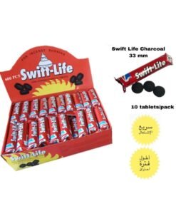 Charcoal 600-Peices Switt Life  Bakhoor Charcoal Quick Ignite Charcoal-10x60 Packets/Charco lite Charcoal-Smart Charcoal Tablets-33MM