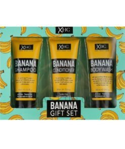 XHC Banana Gift Box Set 3 Pcs Shampoo-Conditioner-Body Wash