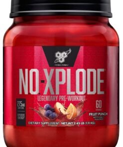 BSN NO-Xplode,  Pre-Workout , Fruit Punch, 60 Servings-2.45 Lb