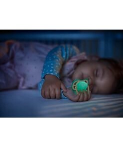 Alternative view of Philips Avent Soother Ultra Air Nighttime 0-6M For Boys, 2 Pieces | No.1 Brand Recommended by Moms Worldwide | Glows in the dark |Light |Breathable |BPA free |Orthodontic with Sterilization Case