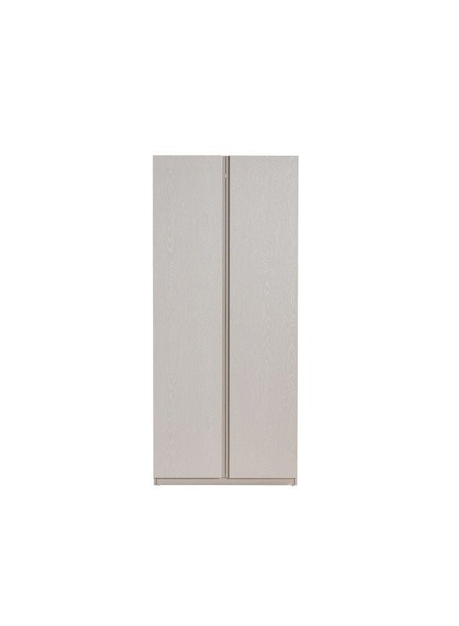Infinity 2 Door Wardrobe With Hanger | Modular Wardrobe | Modern Design Storage For Bedroom L100xW59xH230cm - L.Taupe