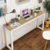C&C Home Multipurpose Modern Luxury Living Room Narrow Side View Table Console Table Entryway Table Computer Desk Laptop Table for Home and Office 100x30x73 cm