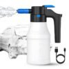 Arabest Car Foam Sprayer, Electric Pressurized Foam Sprayer, Foam Sprayer, Car Wash Foam, Adjustable Foaming Car Wash Sprayer, Suitable for Home, Garden Car Beauty Cleaning, Car Accessories (1.5 L)