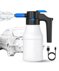 Arabest Car Foam Sprayer, Electric Pressurized Foam Sprayer, Foam Sprayer, Car Wash Foam, Adjustable Foaming Car Wash Sprayer, Suitable for Home, Garden Car Beauty Cleaning, Car Accessories (1.5 L)