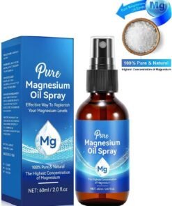 Pure Magnesium Oil Spray Natural Body Oil Spray for Better Sleep Relief and Relaxation Relieve Muscle Tension Organic Magnesium Oil Spray for Feet Magnesium Spray -60ml