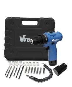 VTOOLS 12V Cordless Drill Driver with 2×1300mAh Batteries