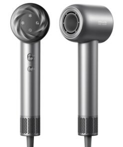 Dreame Glory Mix High-Speed Hair Dryer, 110,000 RPM Brushless Motor, 300 Million Negative Ions/cm³, NTC Temp Control, 3 Magnetic Nozzles, Ultra Lightweight 336g, Black