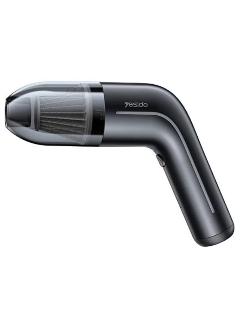 Yesido VC02 Mini Handheld Rechargeable Vacuum Cleaner – Portable, Powerful Suction, Cordless Design for Home, Office, and Car Cleaning, Compact and Lightweight, Easy to Use, Ideal for Small Spaces, Dust, and Debris Removal