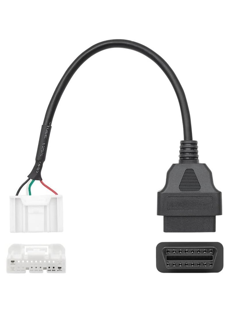 20 Pin OBD2 Diagnostic Cable for Tesla Model X and Model S Made Since Sep 2015, OBDII Adapter Harness for Model X and S