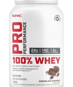 GNC Pro Performance 100% Whey Protein Powder - Chocolate Supreme, 25 Servings, Supports Healthy Metabolism and Lean Muscle Recovery