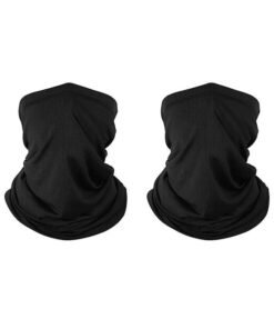Alternative view of Depend 2 Pieces Sun UV Protection Face Mask Breathable Outdoor Cycling Neck Scarf Set Black