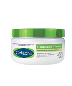 Cetaphil Moisturizing Cream, Dry to Normal and Sensitive Skin, Hydrates for 48 hours, Restores skin barrier, Face And Body For Men And Women, Non-Comedogenic ,With Niacinamide And Vitamin B5, Unscented 250grams