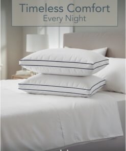 Good Sleep 2-Piece Premium Down Pillows – Crafted in Dubai | Neck & Spine Support | Skin & Hair Friendly | Ultra-Soft, Breathable & Hypoallergenic