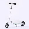 Adult Adolescent Commuter Scooters, Foldable Commuter Pedal Scooter, 3-Gear Height Adjustment and Disc Brake System Outdoor Sports Lightweight Scooters Sliding Scooter（White）